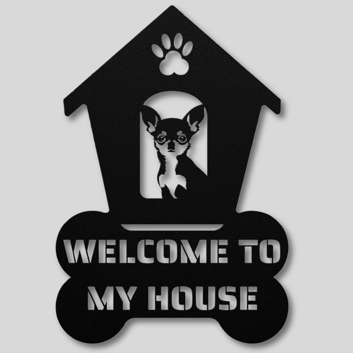 Chihuahua Welcome Dog House Sign: A Warm Greeting for Your Home