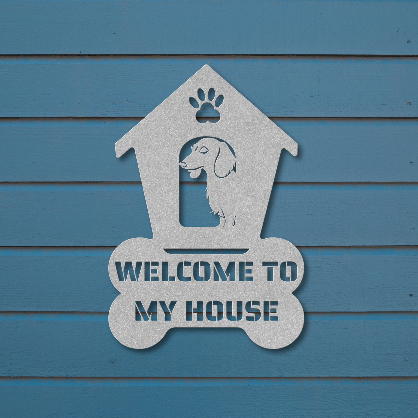 Dachshund Welcome Dog House Sign: A Warm Greeting for Your Home