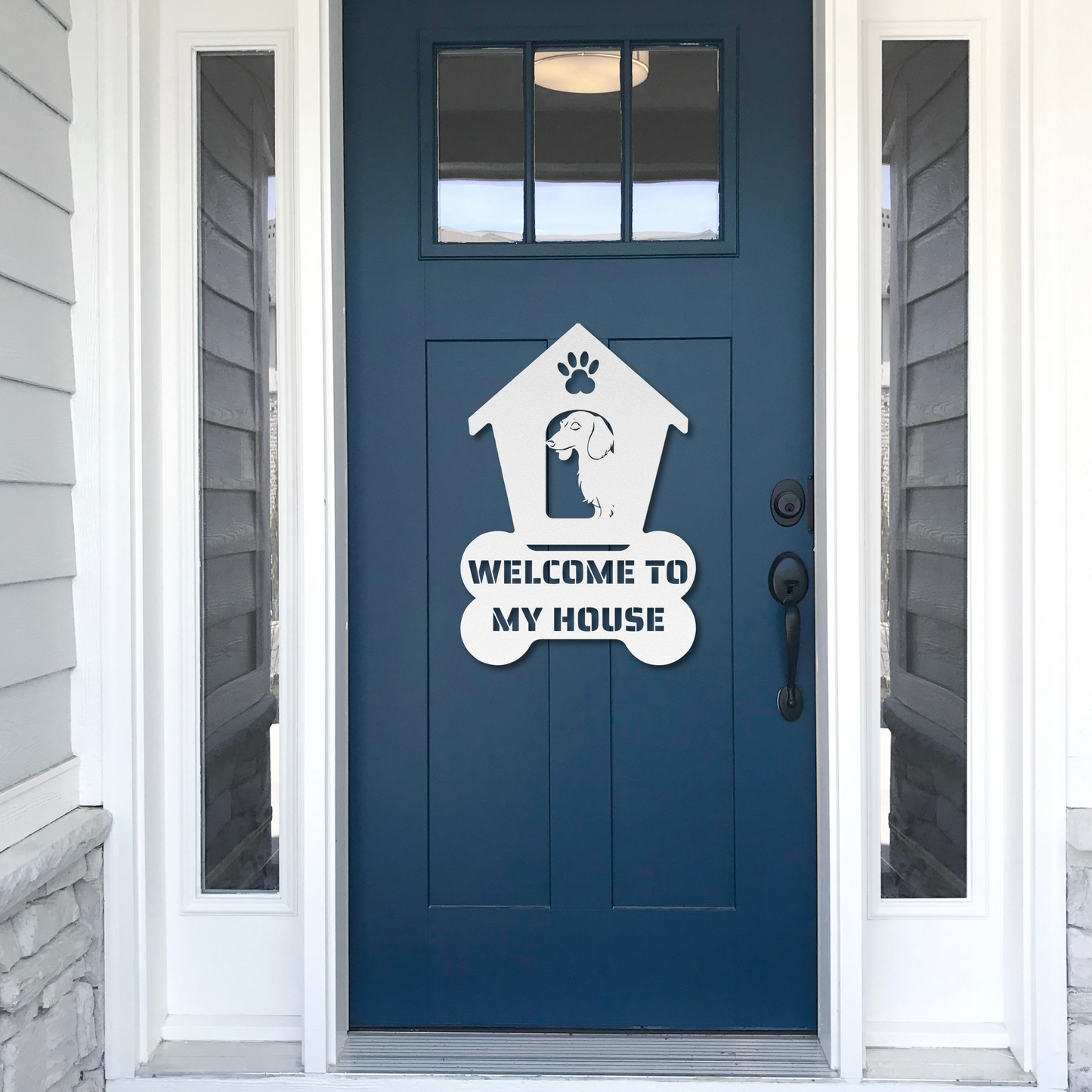 Dachshund Welcome Dog House Sign: A Warm Greeting for Your Home