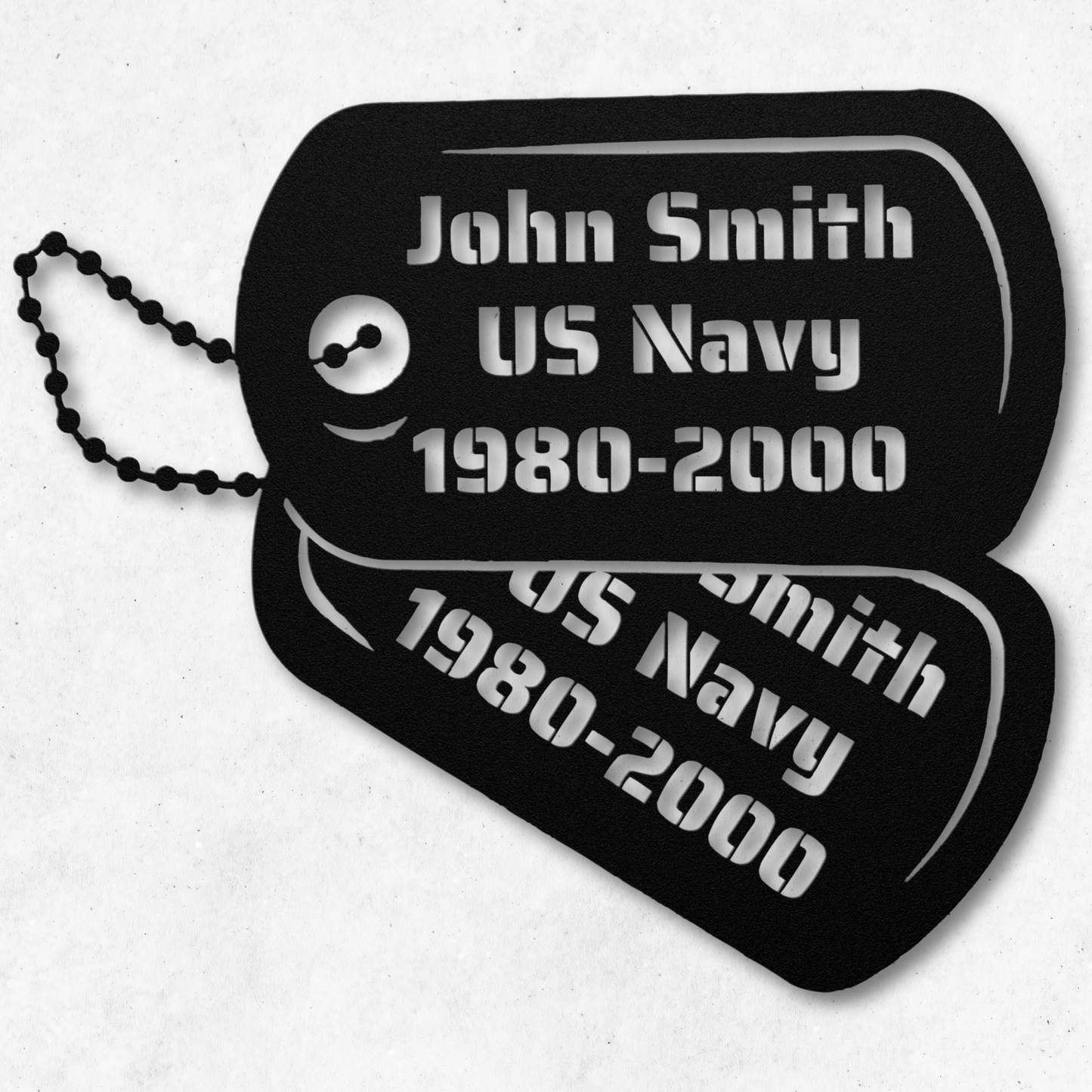 Honoring Heroes: Military Dog Tags Metal Wall Art
