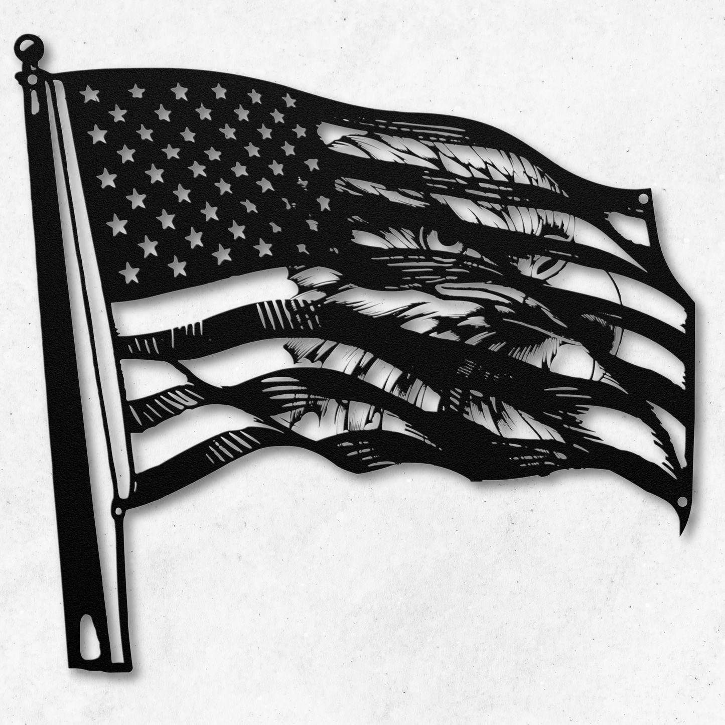 Stars and Stripes with Eagle: Patriotic Décor