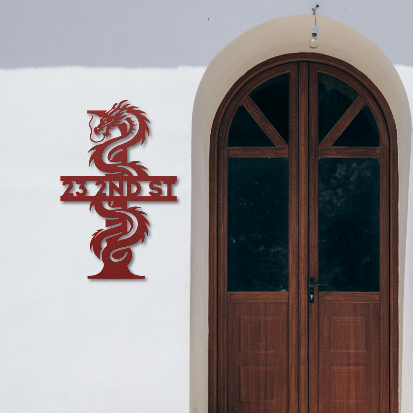 Custom Dragon Letter I Metal Sign: A Striking Statement Piece