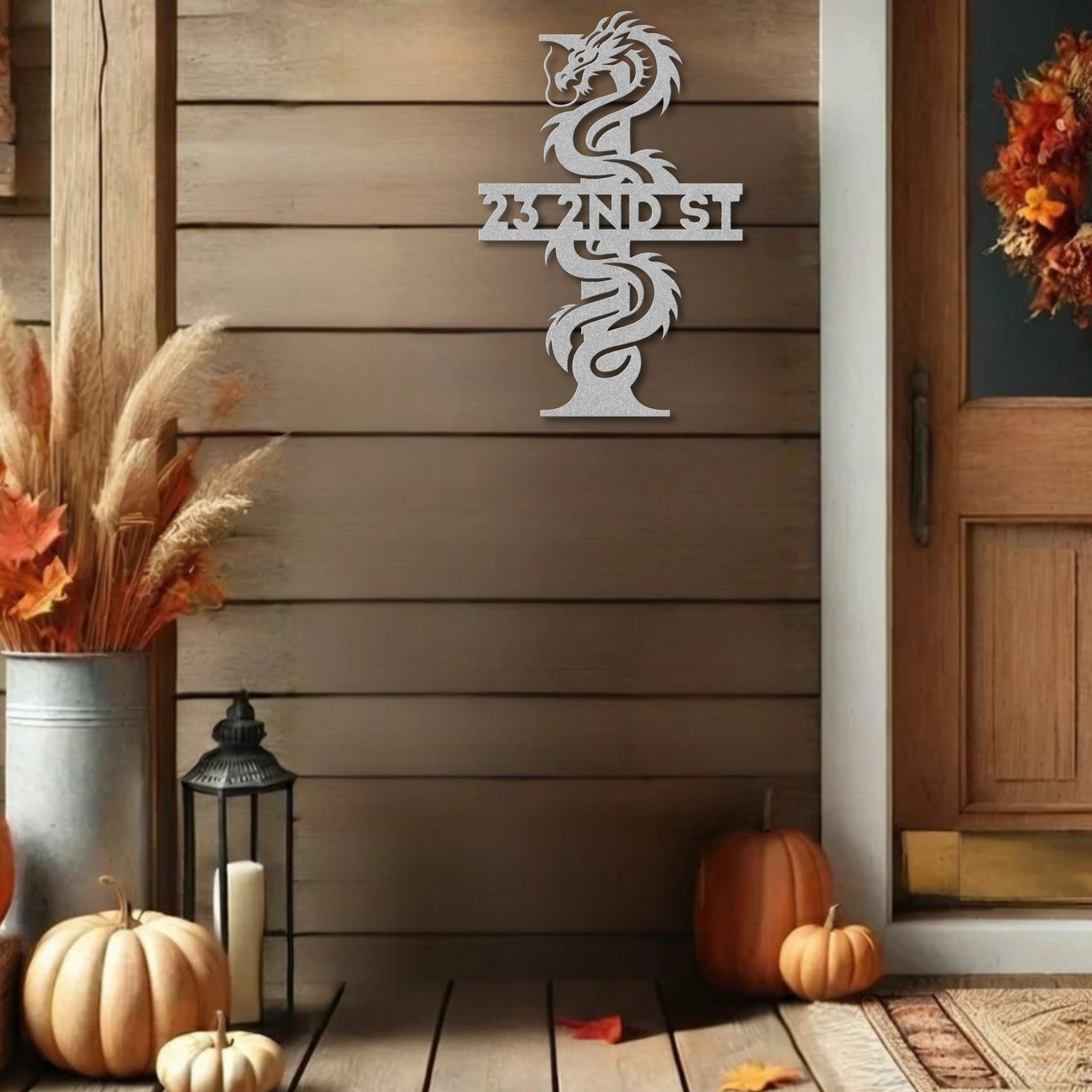 Custom Dragon Letter I Metal Sign: A Striking Statement Piece