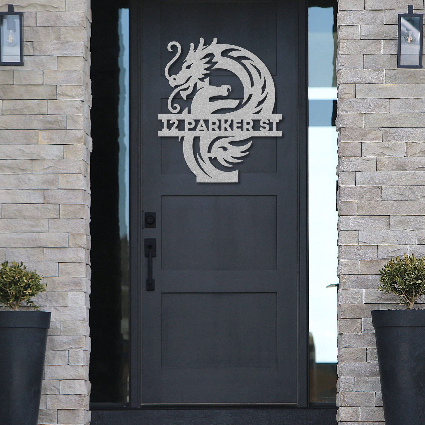Custom Dragon Letter P Metal Sign: A Touch of Fantasy Flair