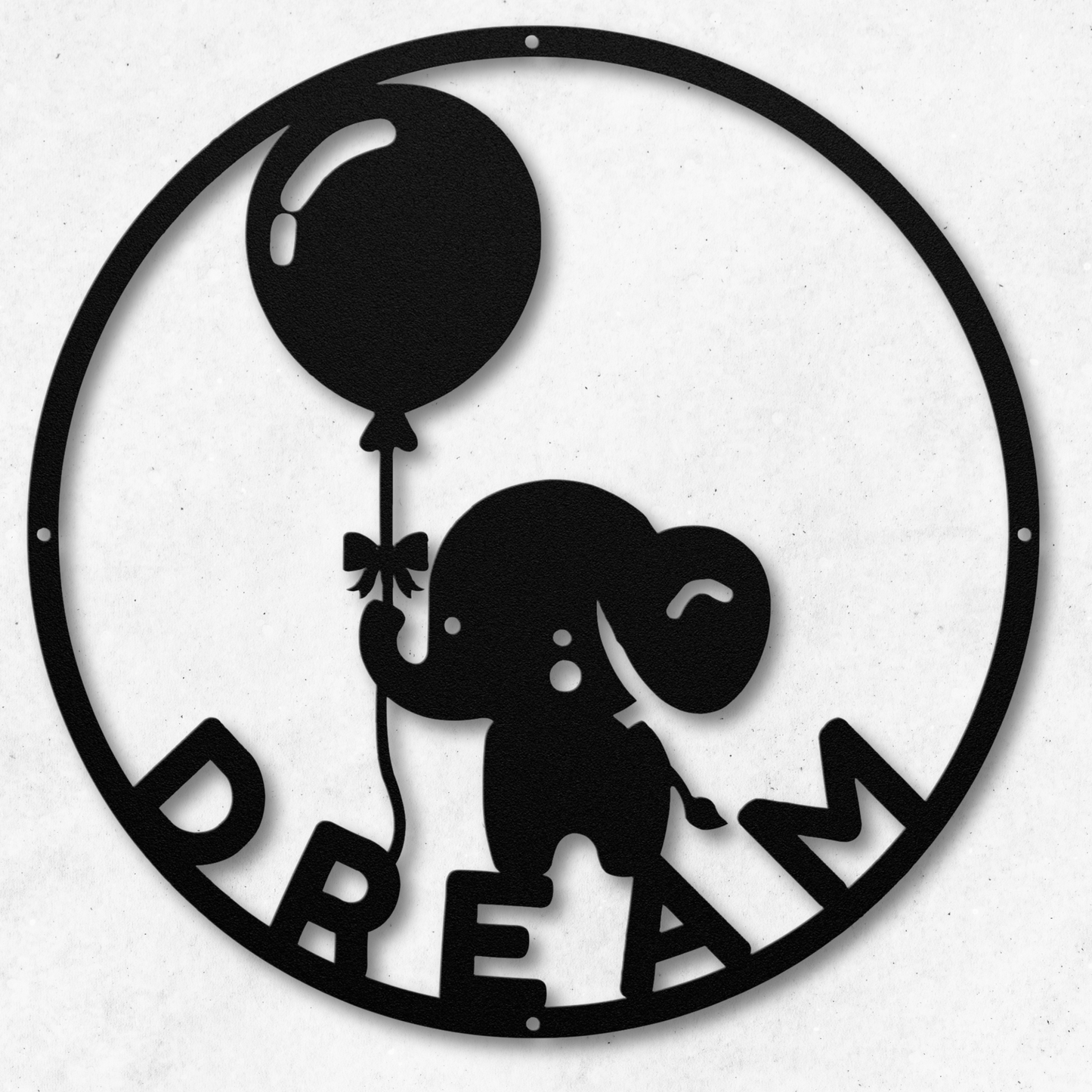 Whimsical Dream Elephant Metal Wall Art: Add a Playful Touch