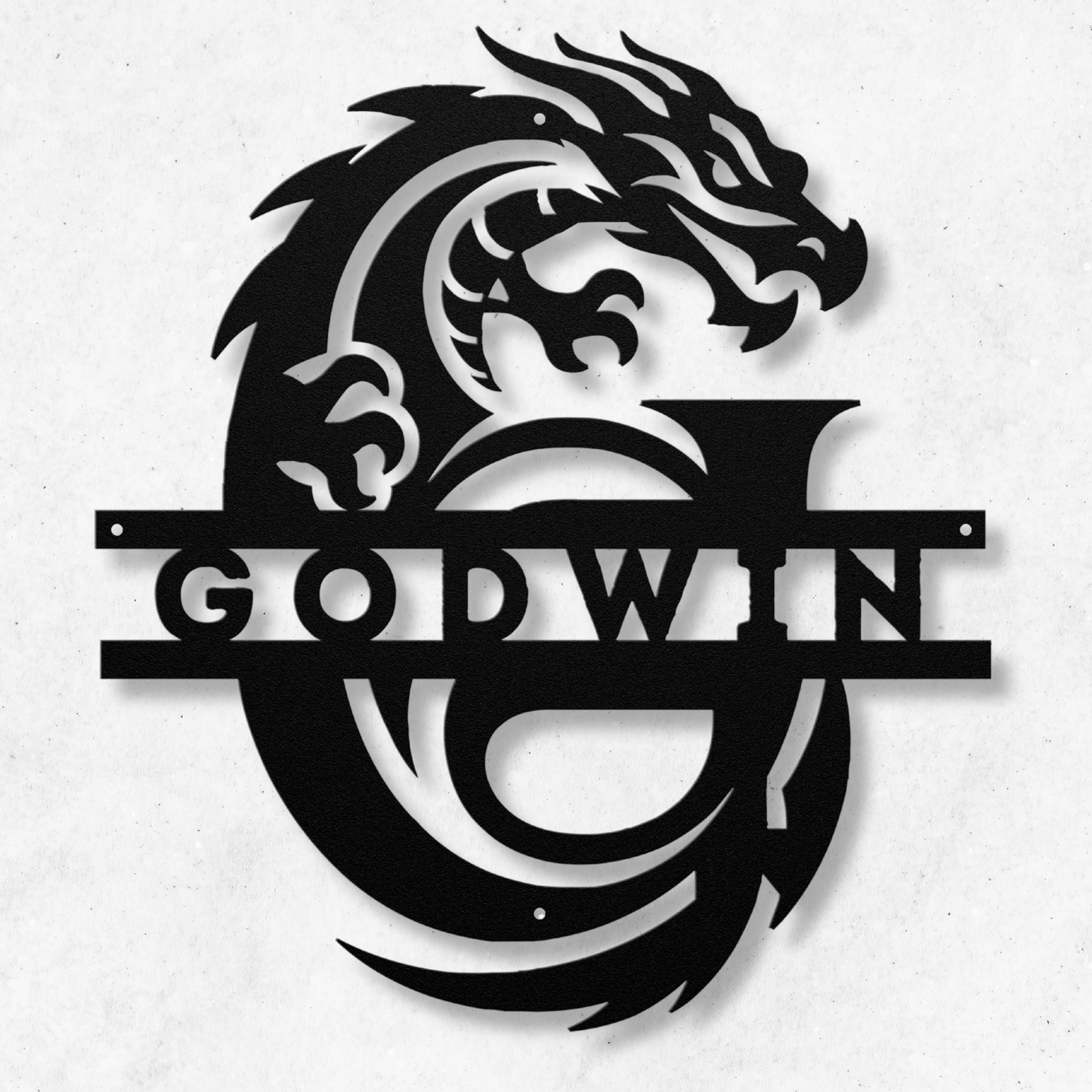 Custom Dragon Letter G Metal Sign: A Touch of Fantasy Flair
