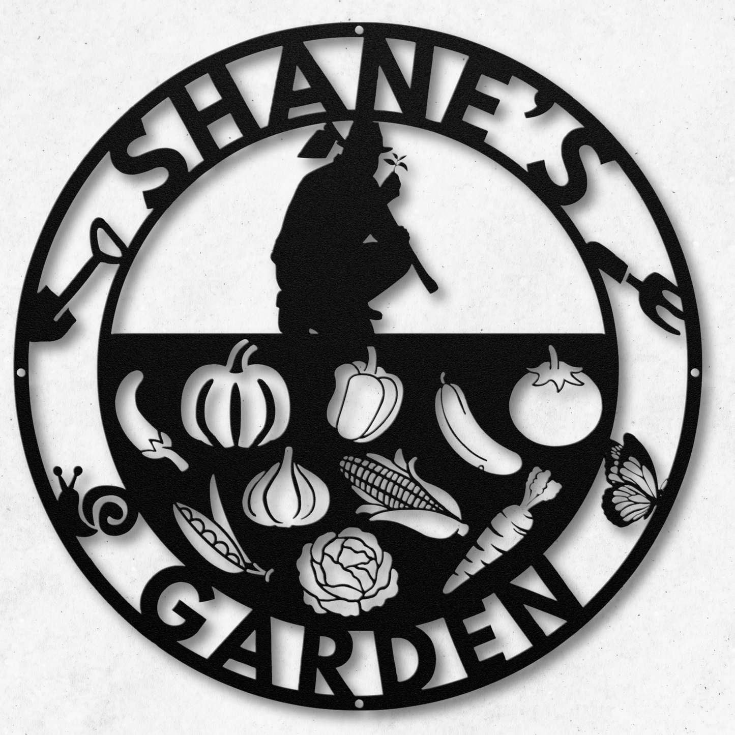 Custom Garden Metal Sign: Celebrate Your Green Thumb