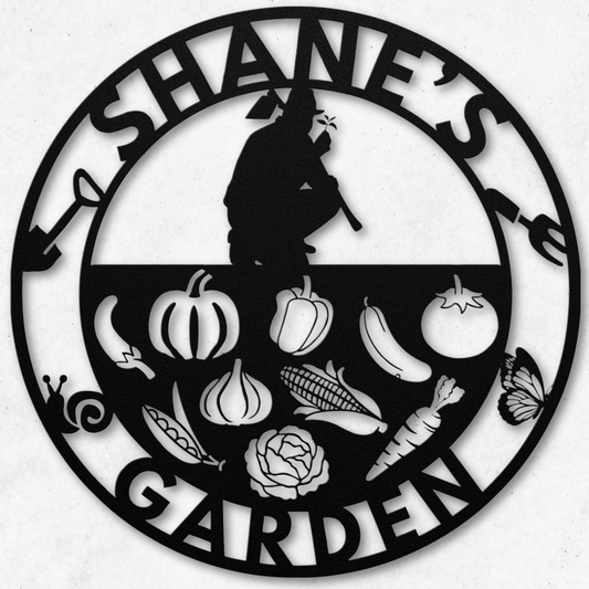 Custom Garden Metal Sign: Celebrate Your Green Thumb