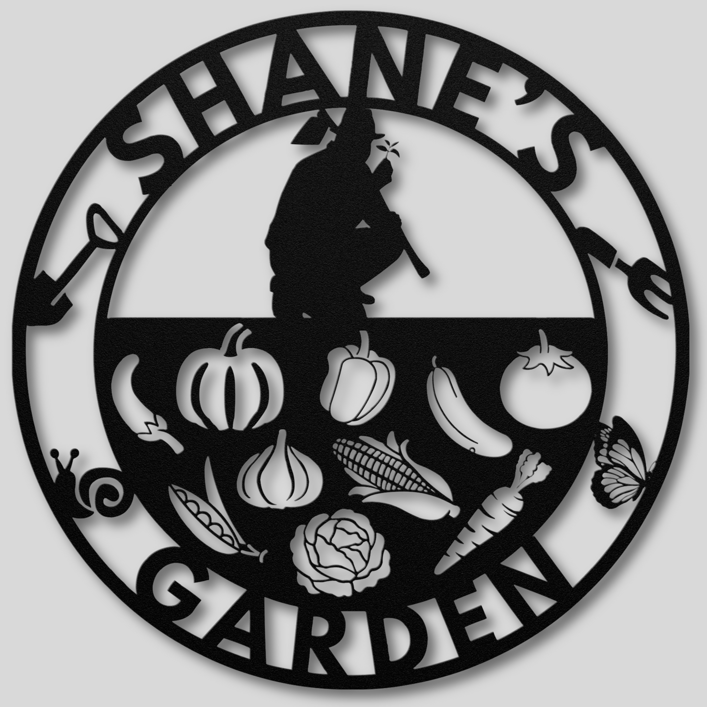 Custom Garden Metal Sign: Celebrate Your Green Thumb