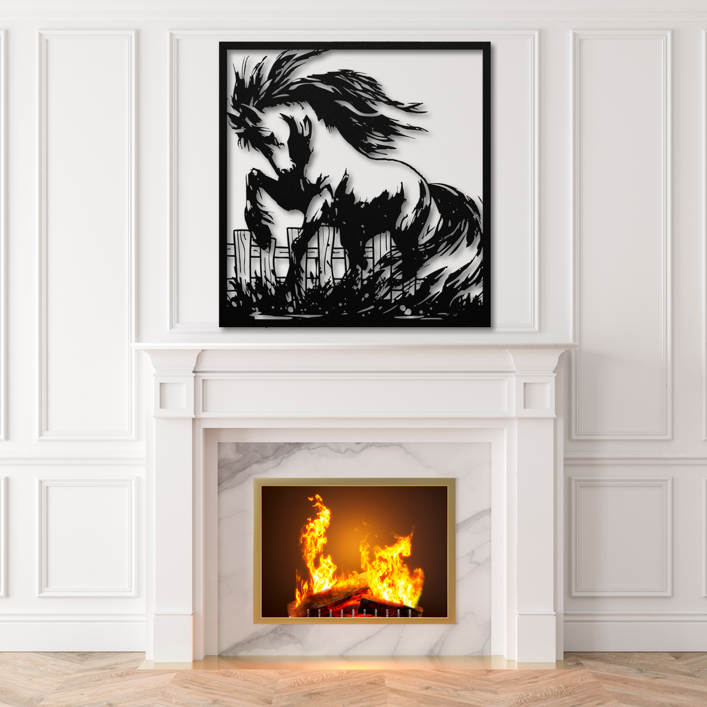 Rustic Horse in Mud Metal Wall Art: Embrace the Beauty of Horses