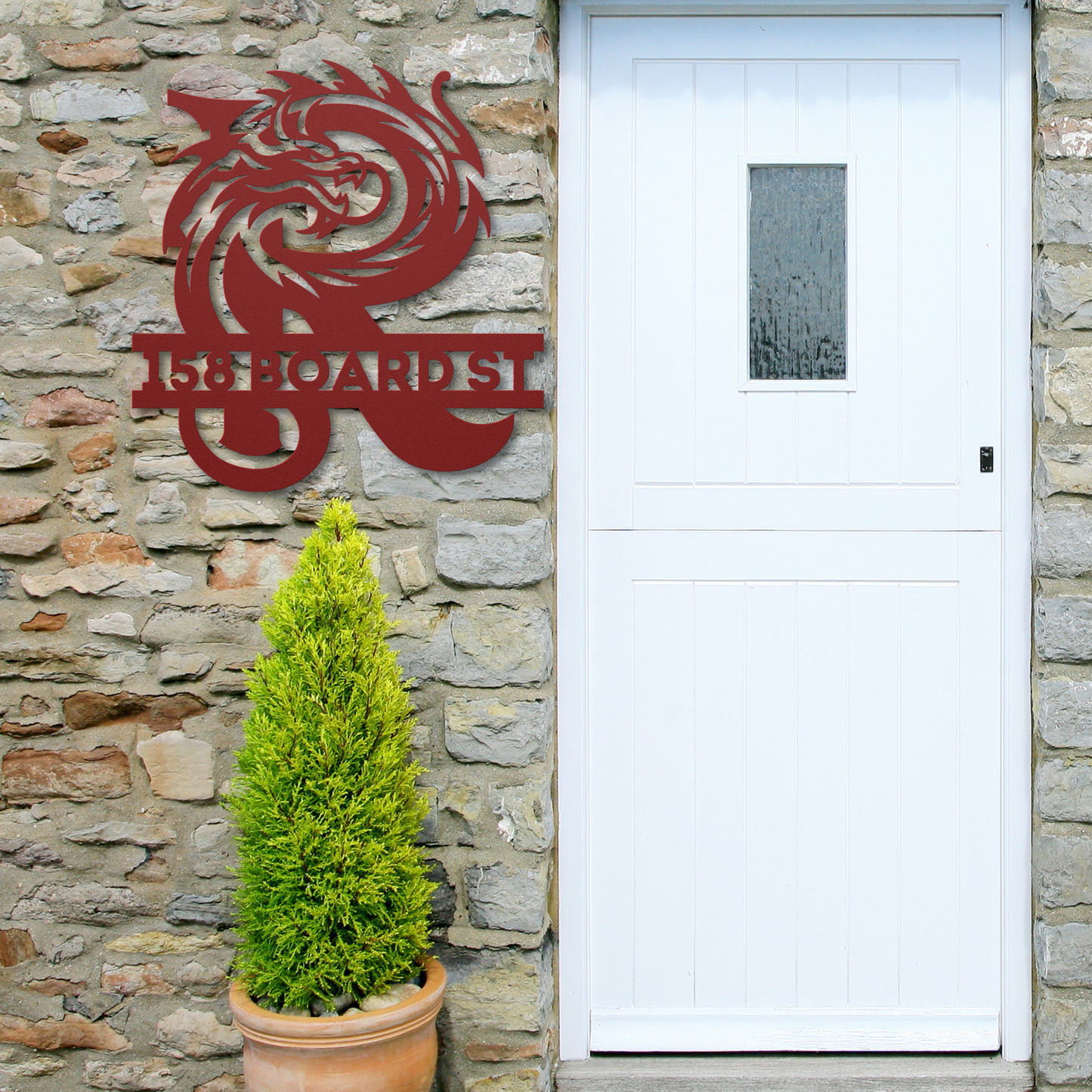 Custom Dragon Letter R Metal Sign: A Striking Statement Piece