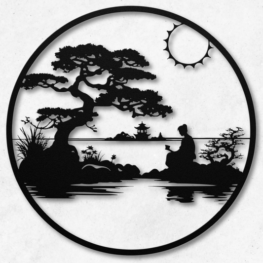 Serene Metal Wall Art: Embrace Tranquility in Your Space