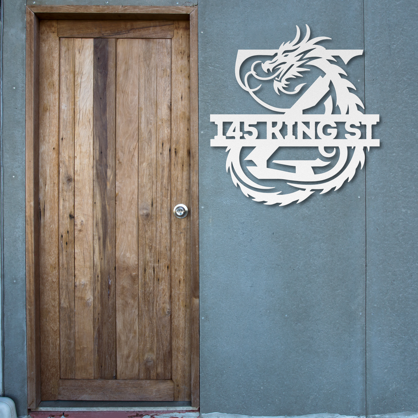 Custom Dragon Letter Z Metal Sign: For Mythical Fans